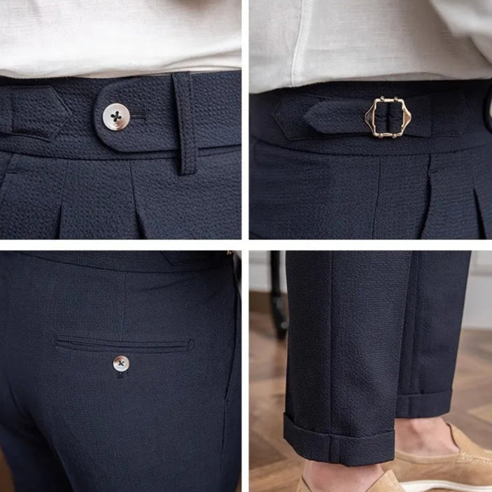 Tissu du pantalon ASHBURY en gros plan. Matière haut de qualité et résistante pour un confort optimal.