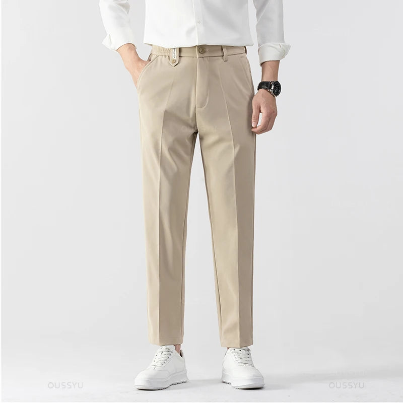 Pantalon VAUBERT en beige – Élégance habillée et confort extensible