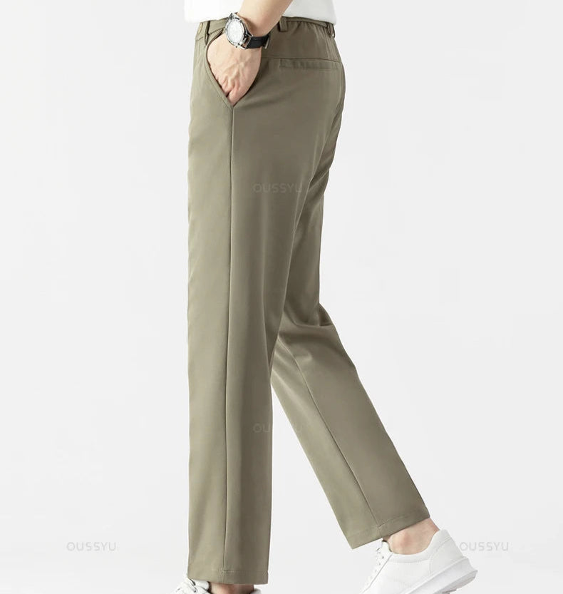 Détail des coutures renforcées du pantalon VAUBERT kaki. Qualité et durabilité