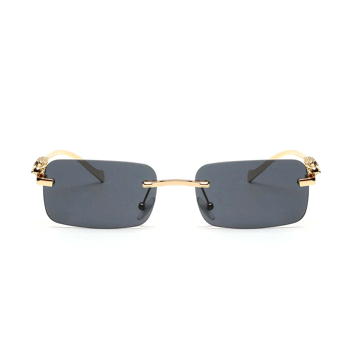 Lunettes SOLEMAR en métal doré, verres noirs, lunettes de soleil unisexe fashion avec protection contre les UV