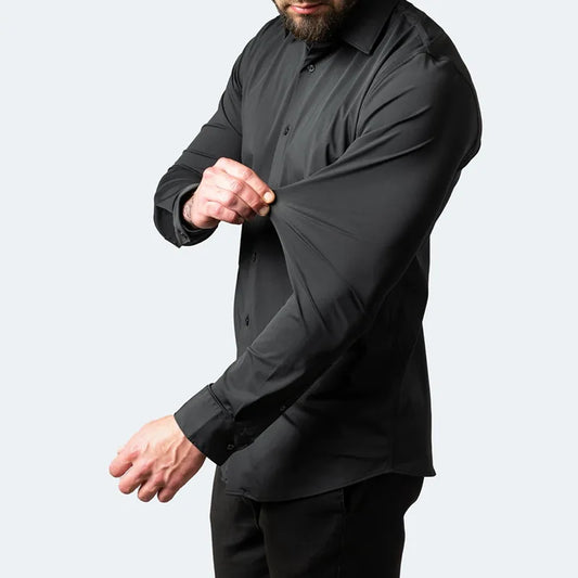 Gros plan sur la matière en polyester, nylon et élasthanne, offrant un toucher doux, une grande élasticité et une excellente respirabilité.
