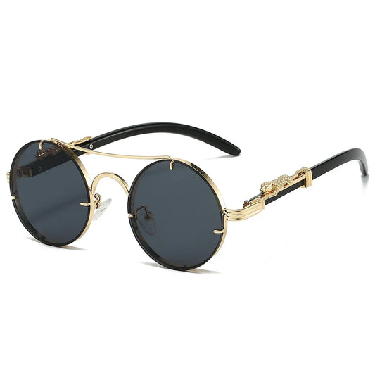 Lunettes de soleil VENETO multicolores, design de luxe, protection UV400, monture rétro ronde pour un look tendance et original