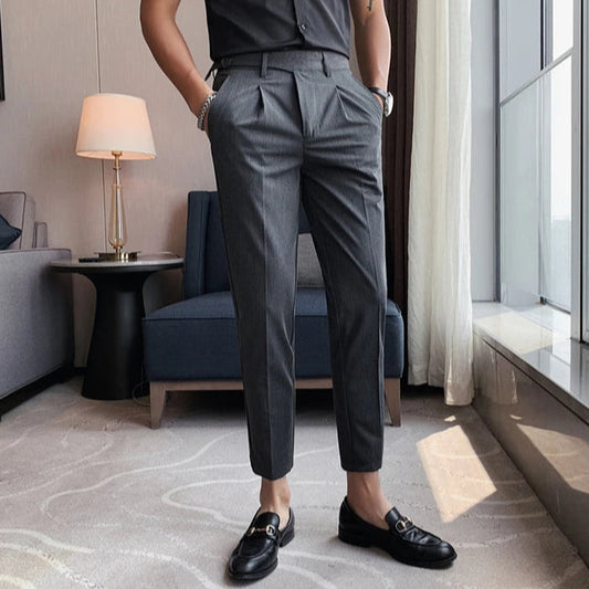 Pantalon gris habillé DRAYTOn et extensible, ceinture ajustable et confort optimal