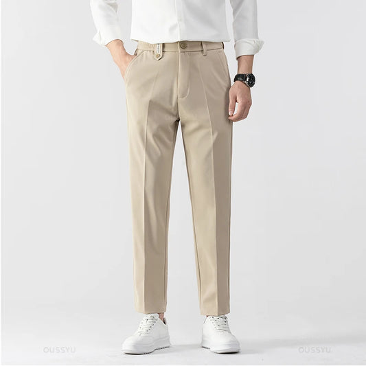 Pantalon VAUBERT en beige – Élégance habillée et confort extensible