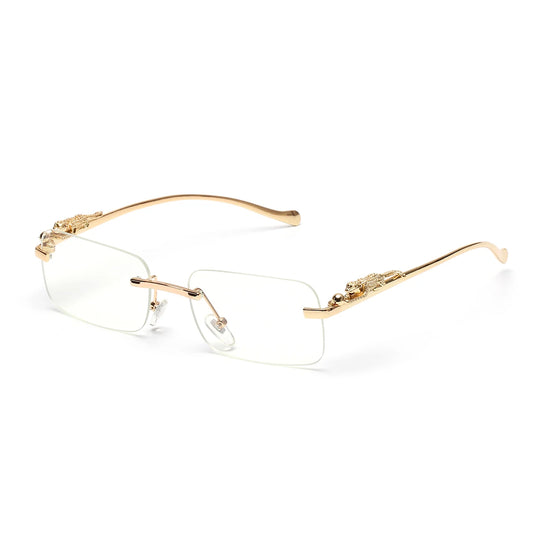 Lunettes de soleil SOLEMAR, monture en métal doré, lunettes mode unisexe pour un look chic, Old Money