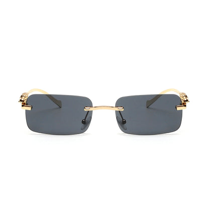 Lunettes SOLEMAR en métal doré, verres noirs, lunettes de soleil unisexe fashion avec protection contre les UV