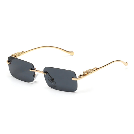 Lunettes SOLEMAR monture dorée, verresnoires, lunettes de soleil tendance, UV400, style unisexe