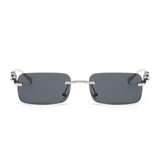 Lunettes de soleil “Solemar” au design rectangulaire vintage, parfaites pour un style rétro élégant